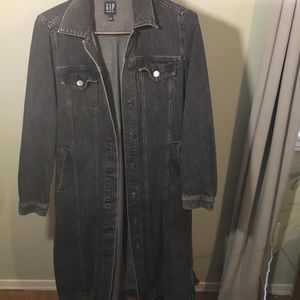 Gap denim duster jacket